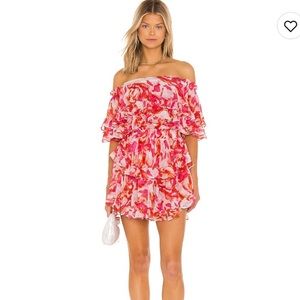 MISA Los Angeles Isella Dress : Maldive Marbel